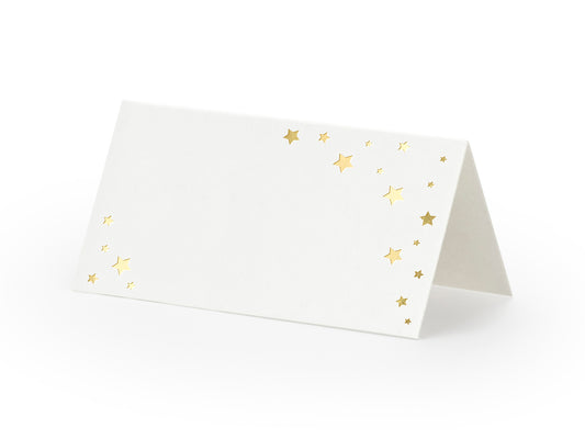 gold star place cards - pack of 10 