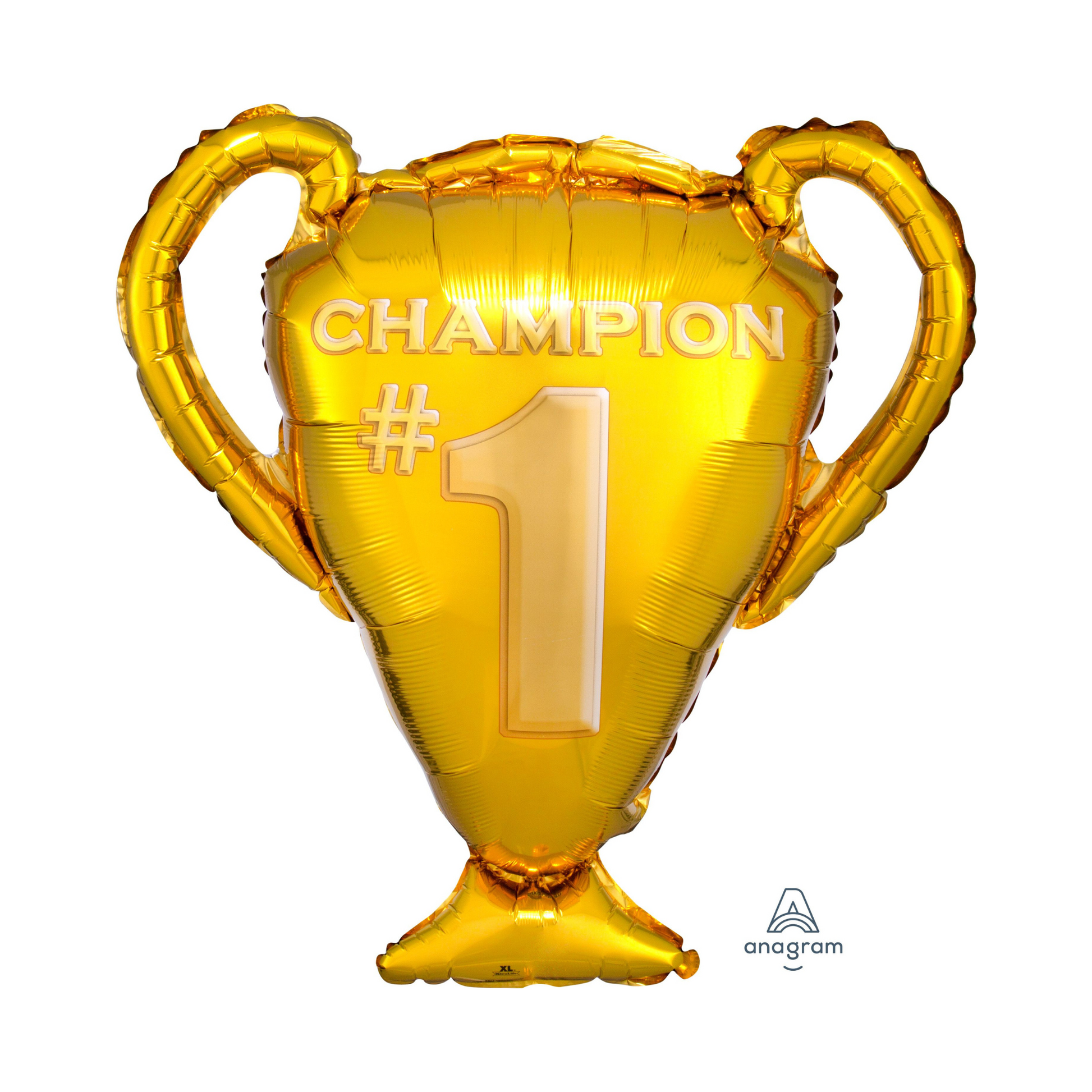 gold trophy - Champion #1 foil balloon