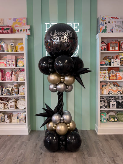 CUSTOM GRADUATION BALLOON TOWER