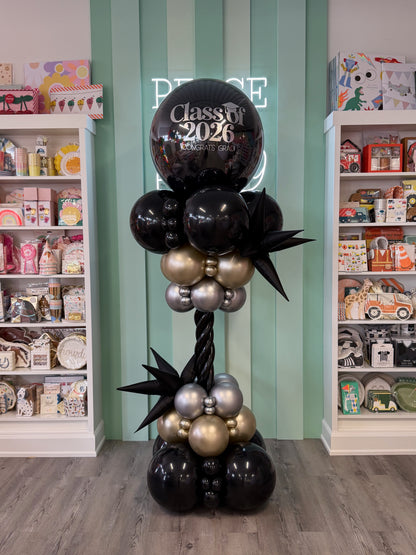 CUSTOM GRADUATION BALLOON TOWER