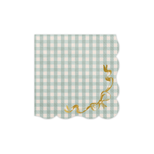CHECKERED BOW NAPKINS