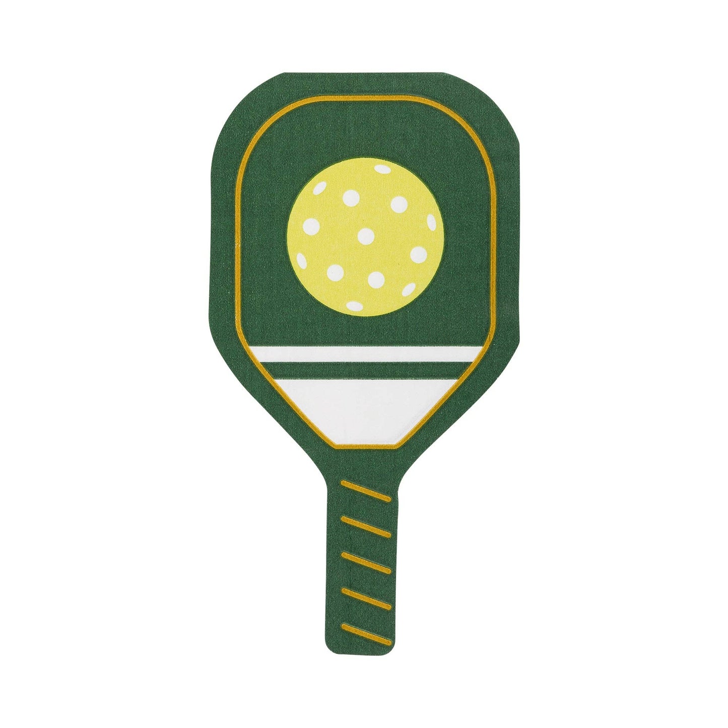 green pickleball paddle napkins 