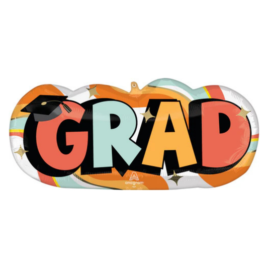 GROOVY GRAD FOIL BALLOON
