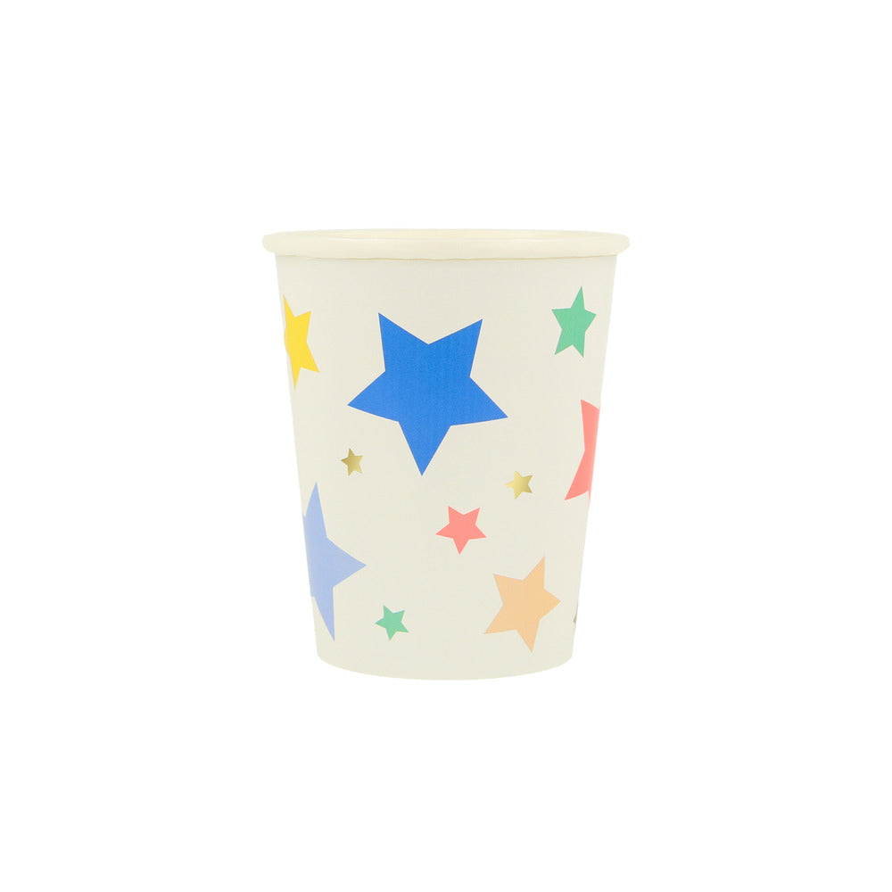 happy birthday stars cups by meri meri - Pack of 8 