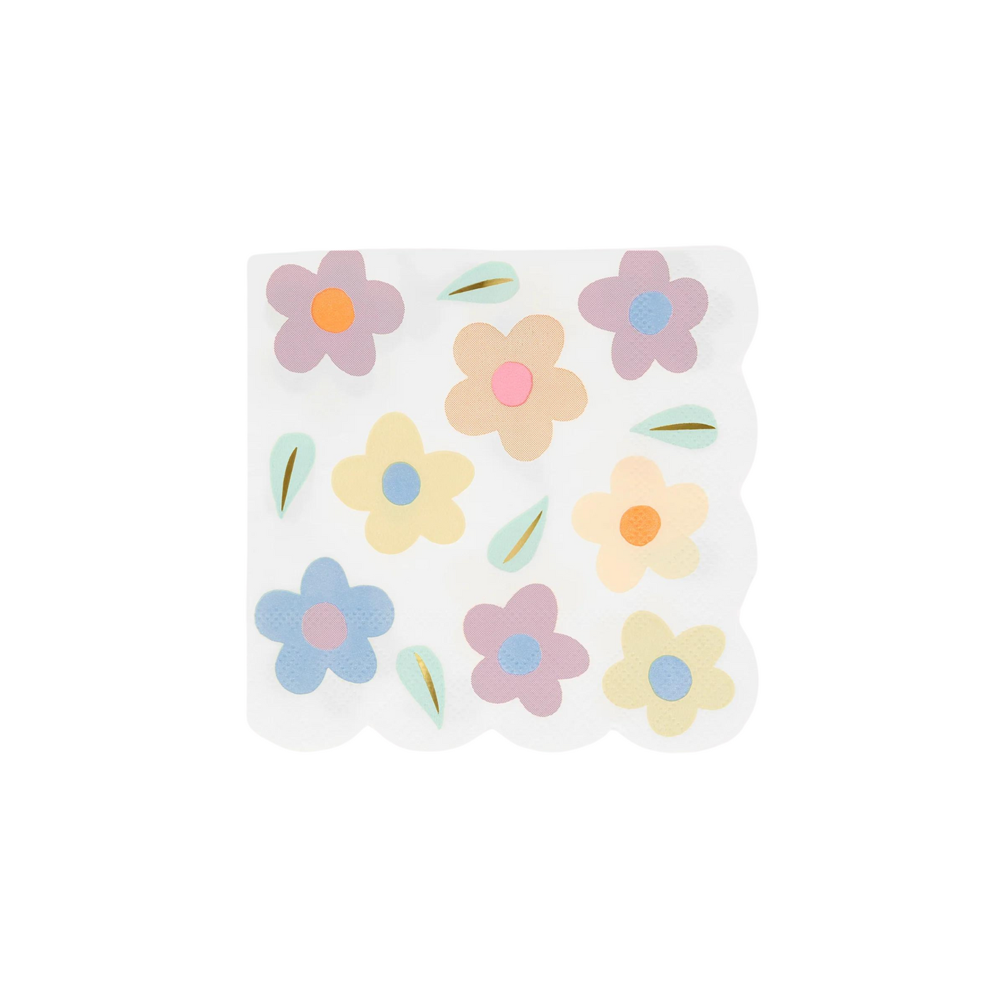 happy flower small napkins by meri meri