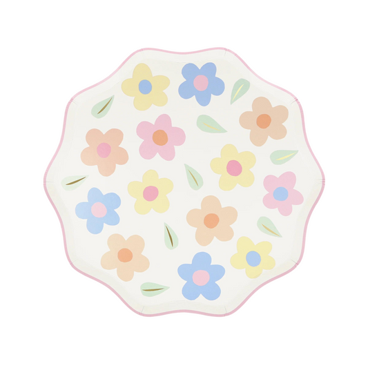 happy flowers small plates by meri meri