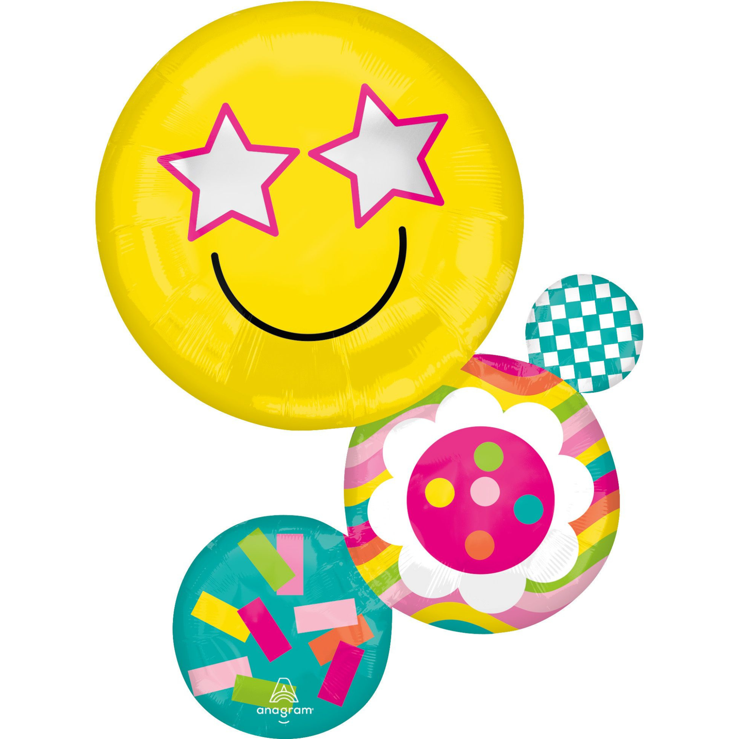 HAPPY VIBES SUPERSHAPE FOIL BALLOON