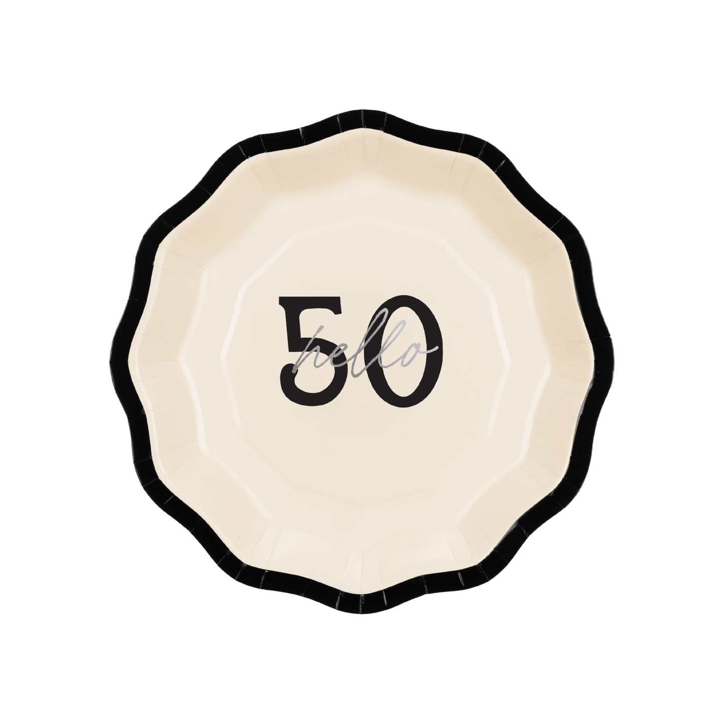 HELLO 50 BIRTHDAY PLATES