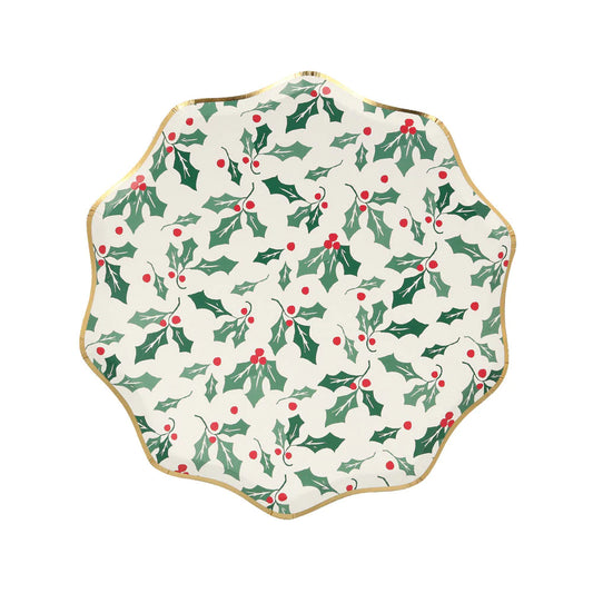 holly pattern side plates 
