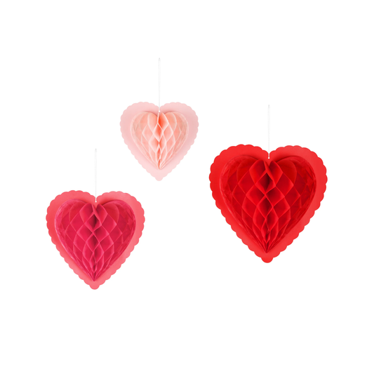 HEARTS HONEYCOMB SET