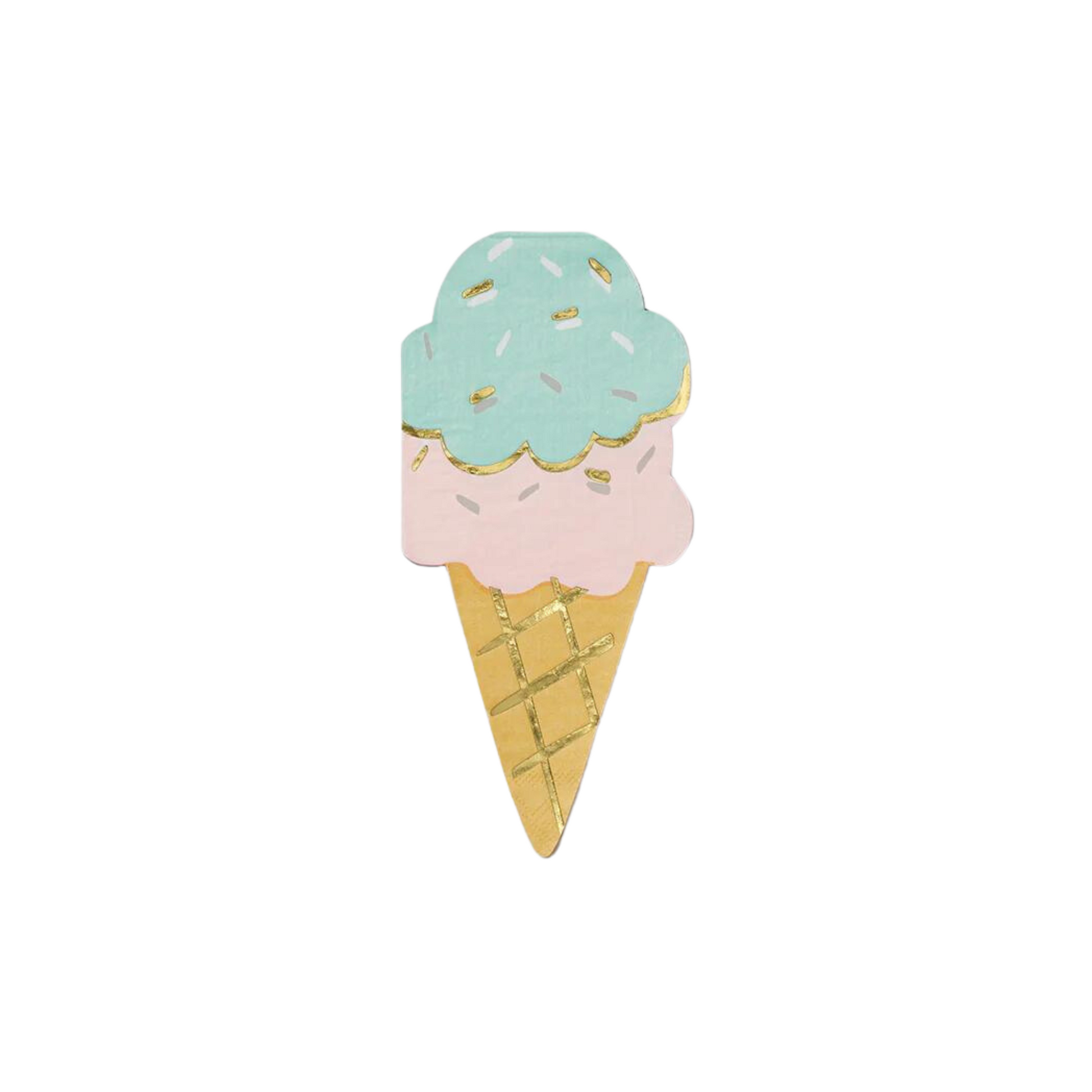 ice cream cone napkins - coterie 