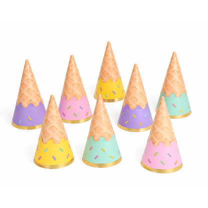 ICE CREAM PARTY HATS