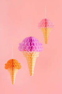 ice cream honeycomb - pack of 3 