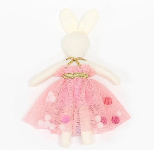 mini bunny doll with suitcase
