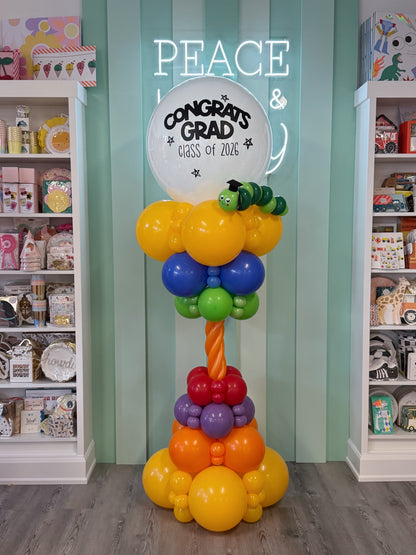 KIDS CUSTOM GRADUATION BALLOON TOWER