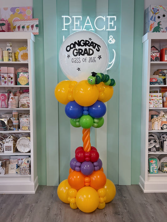 KIDS CUSTOM GRADUATION BALLOON TOWER