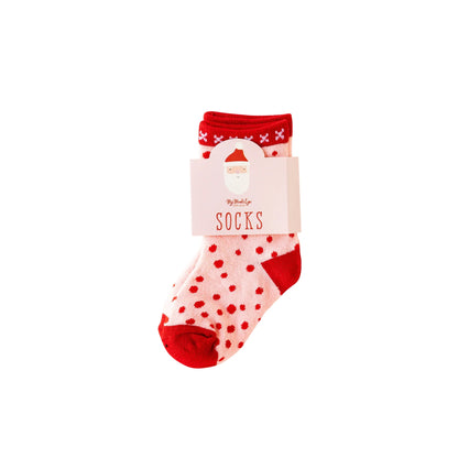 SANTA CHRISTMAS SOCKS - CHILD SMALL