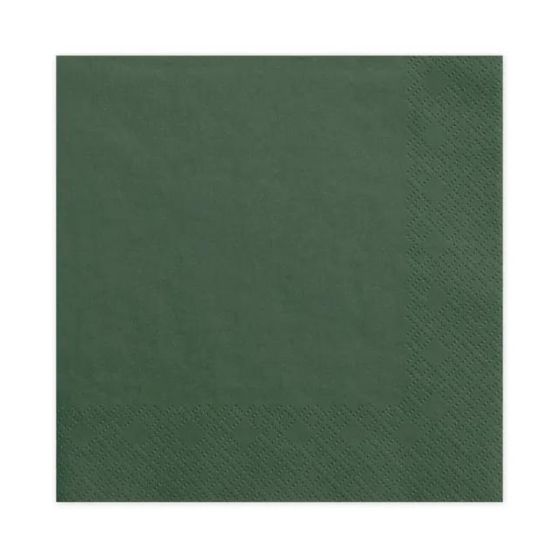 large deep green napkin