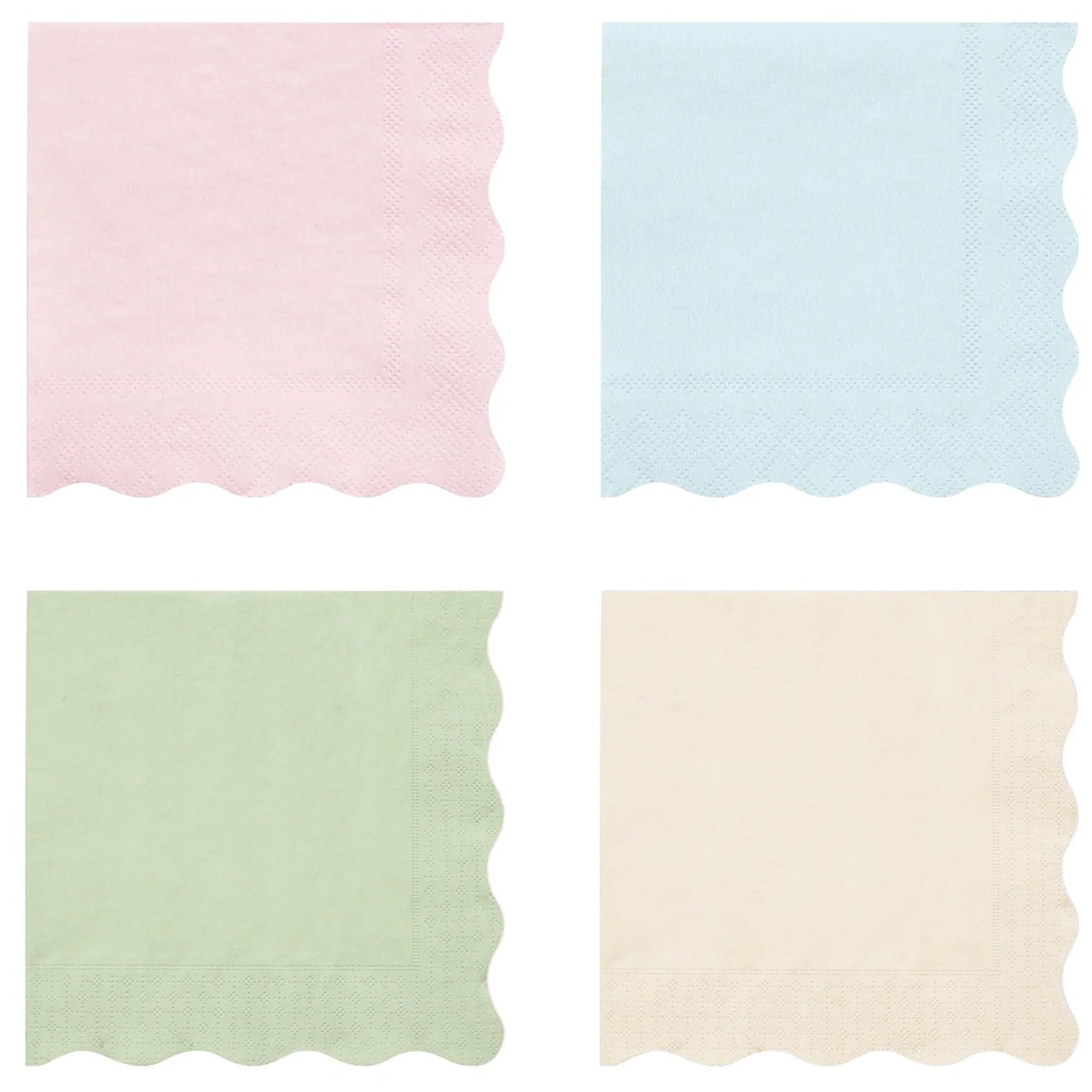 large pastel napkins by meri meri x laduree paris
