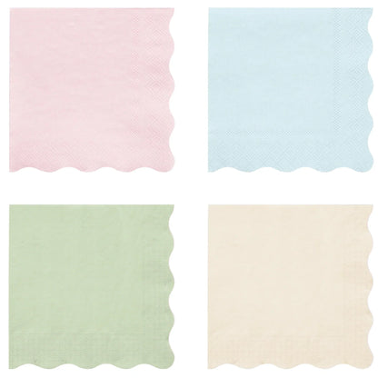 large pastel napkins by meri meri x laduree paris