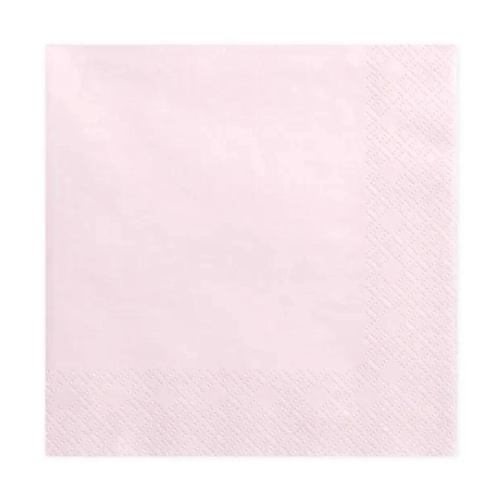 powder pink dinner napkins