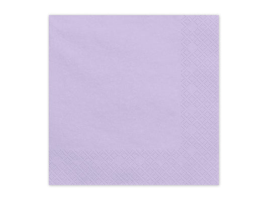 Soft lavender napkins perfect for birthdays and celebrations in Toronto. Beautiful quality and fast shipping across Canada.