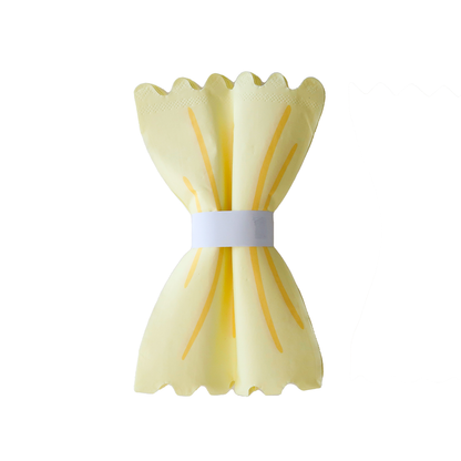 bowtie pasta noodle shaped napkin