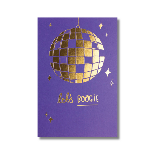 LET'S BOOGIE GREETING CARD