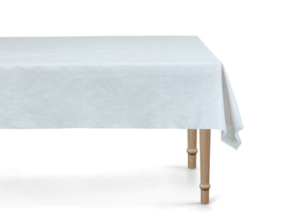 light blue rectangular disposable tablecloth