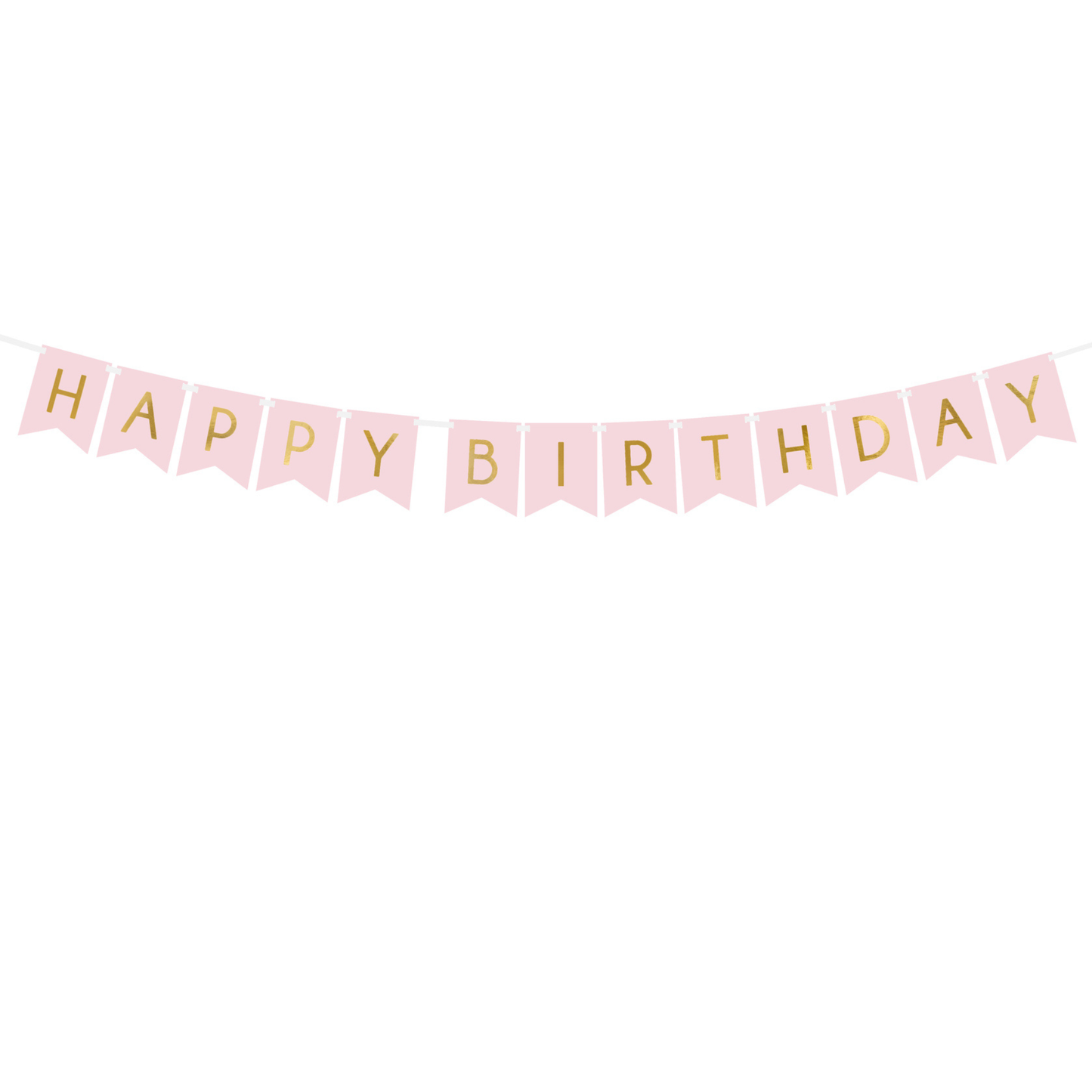 LIGHT PINK HAPPY BIRTHDAY BANNER