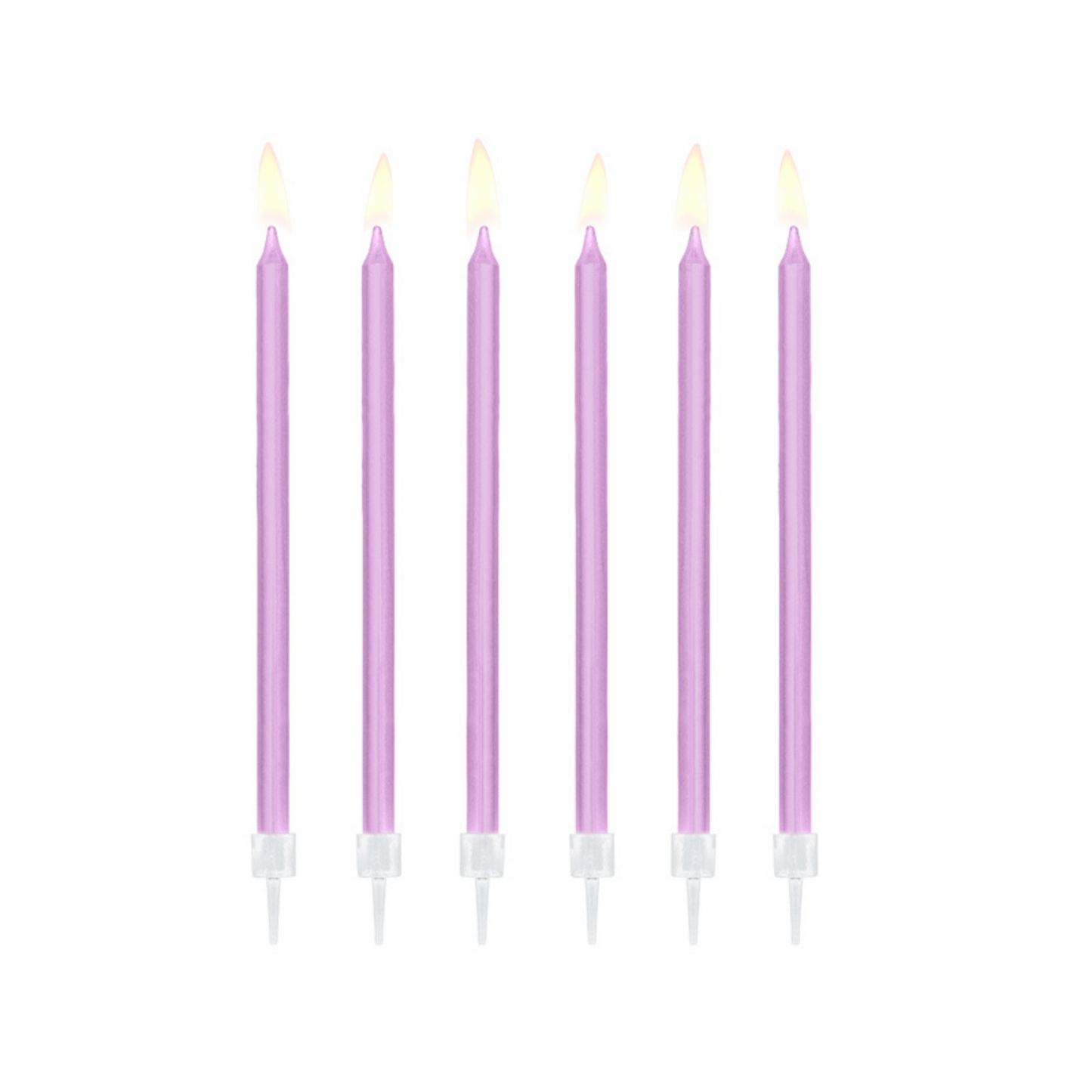 lilac birthday candles