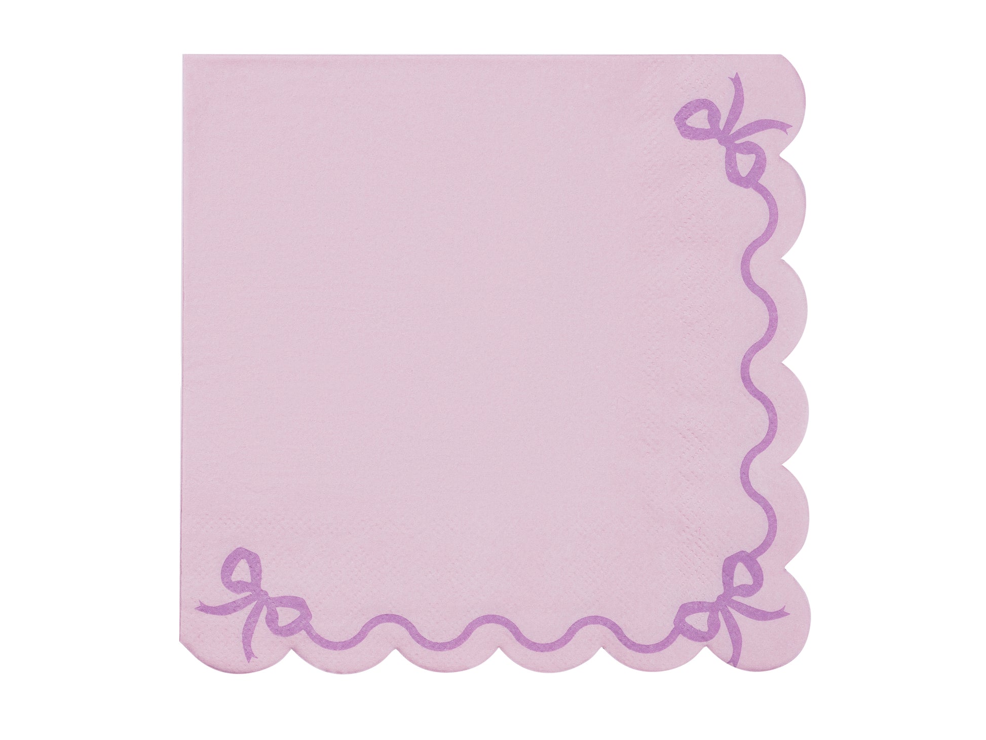 lilac bow napkins - pack of 12 