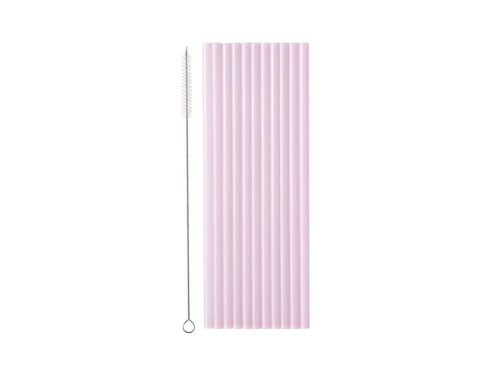 lilac reusable straws pack of 12 