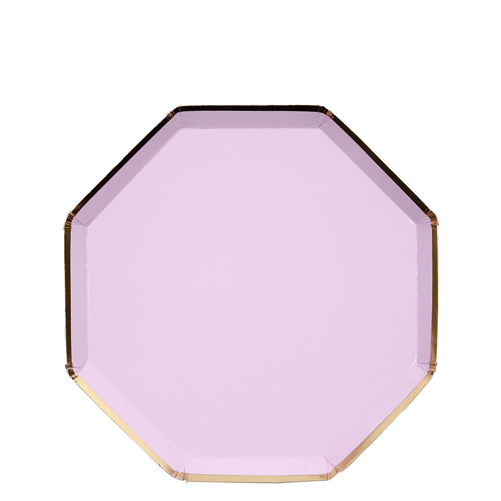 lilac side plates by meri meri