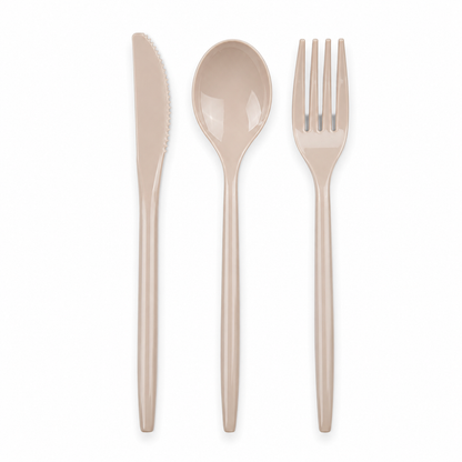 LINEN REUSABLE CUTLERY SET | 30 PIECES
