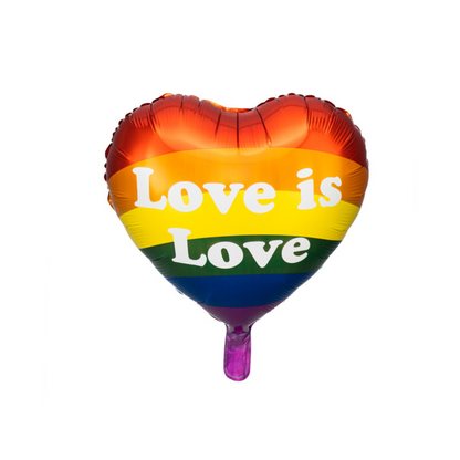 heart shaped pride balloon