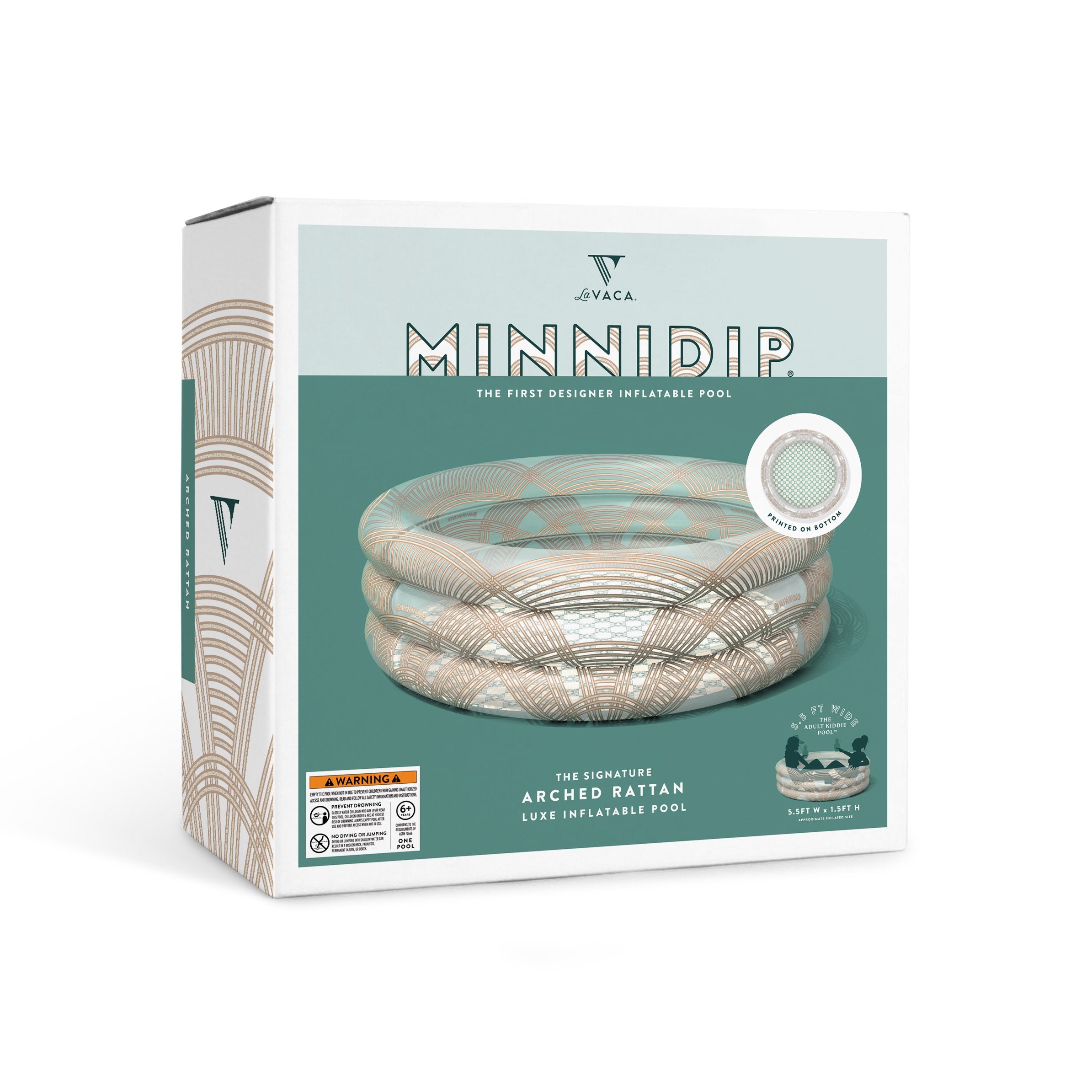 THE ARCHED RATTAN LUXE INFLATABLE POOL – CONFETTIMYPARTY