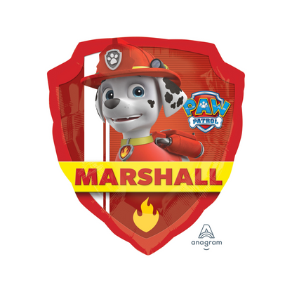 paw patrol - chase and marshall foil balloon