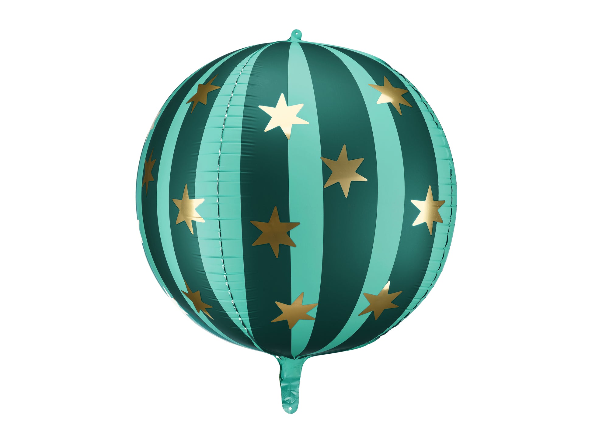 green striped matte foil orbs 