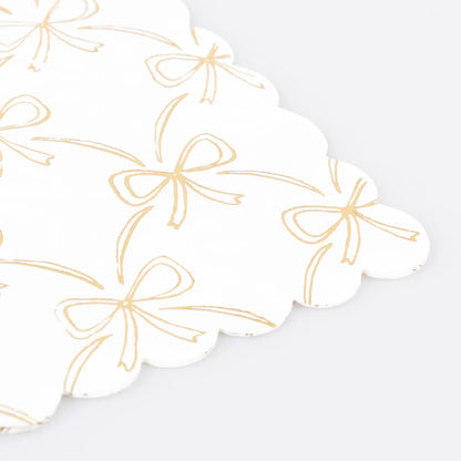 GOLD BOW SMALL NAPKINS BY MERI MERI
