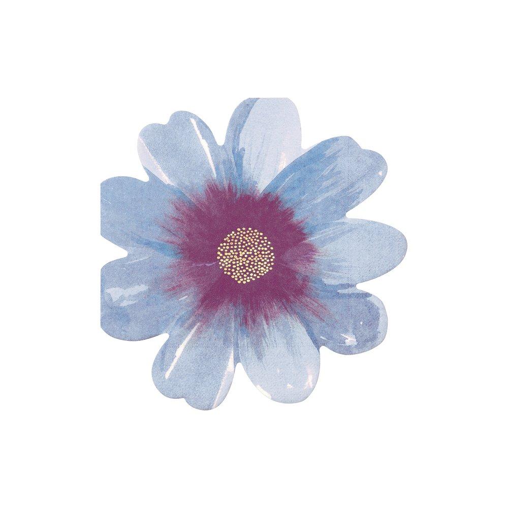 blue flower napkin