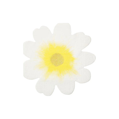 white flower napkin