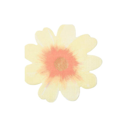 yellow flower napkin