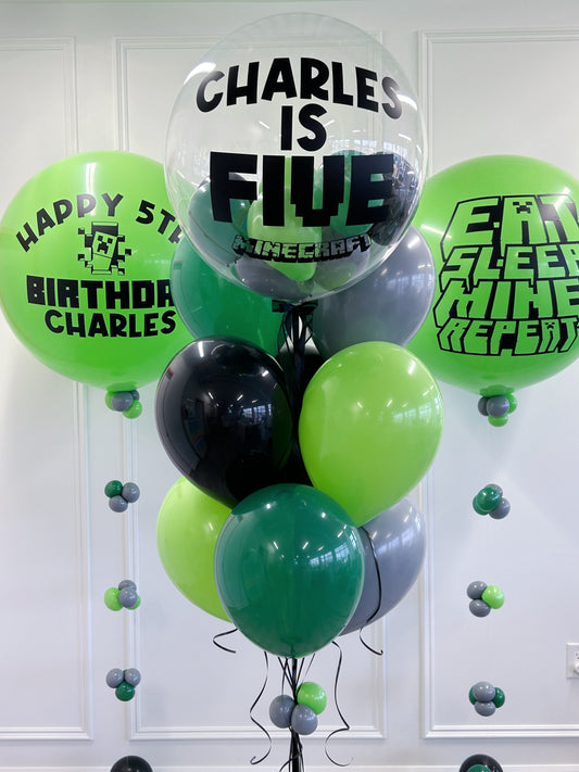 MINECRAFT BIRTHDAY BALLOON BUNDLE