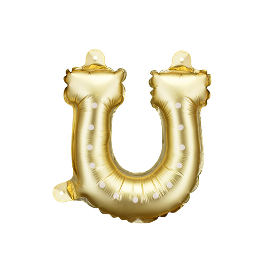 Gold foil horseshoe balloons for western-themed parties and cowboy birthdays in Toronto.