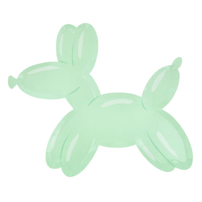 Mint balloon dog shaped paper plate by Meri Meri available at our Toronto party shop