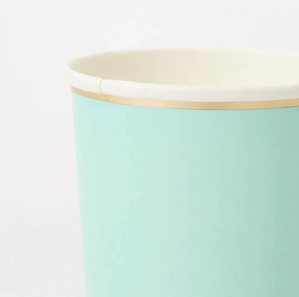 mint mini cups by meri meri