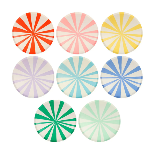 MIXED STRIPE DINNER PLATE BY MERI MERI