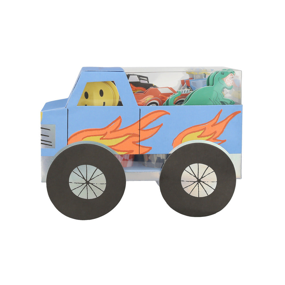 monster truck cup cake kit packaging by Meri Meri 