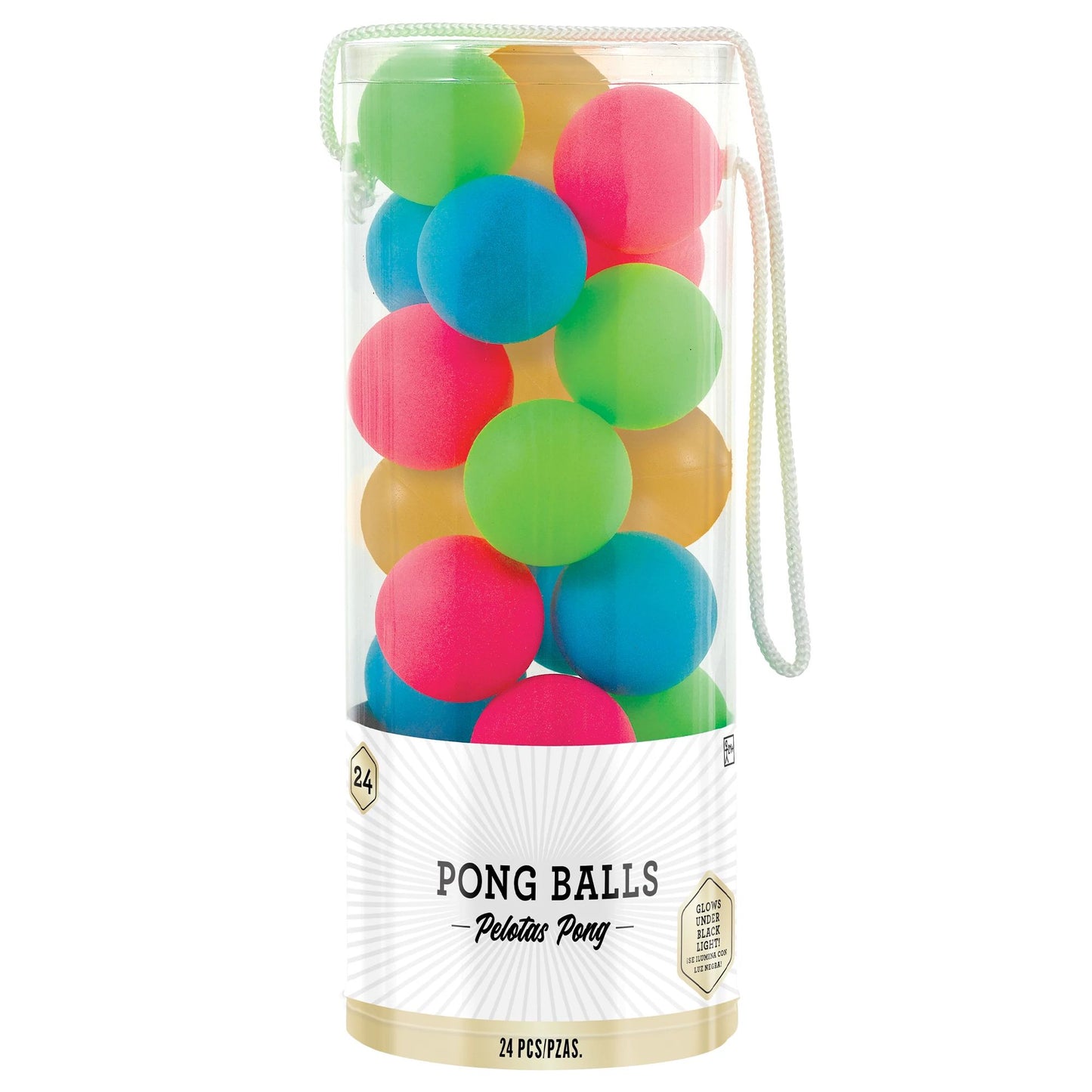 NEON PING PONG BALLS